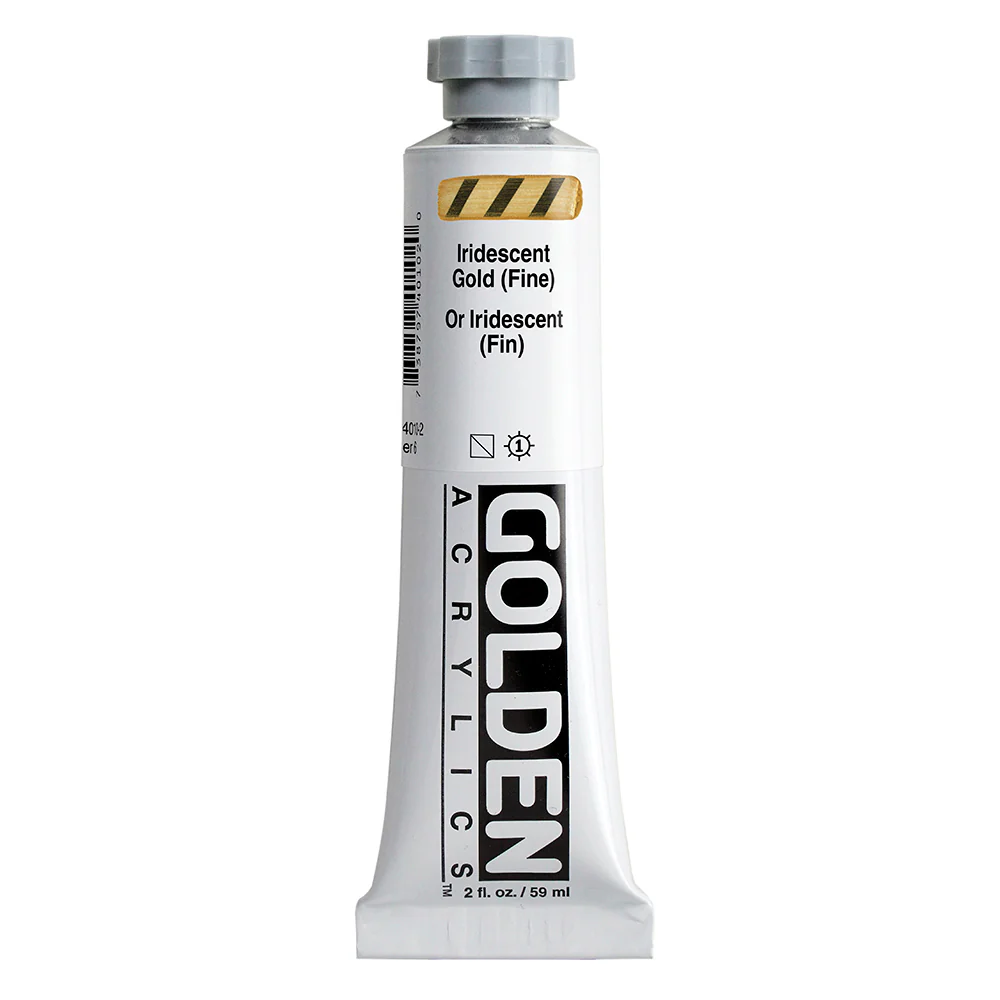 Golden Heavy Body Acrylic Paint Iridescent Gold (Fine) - Image 2