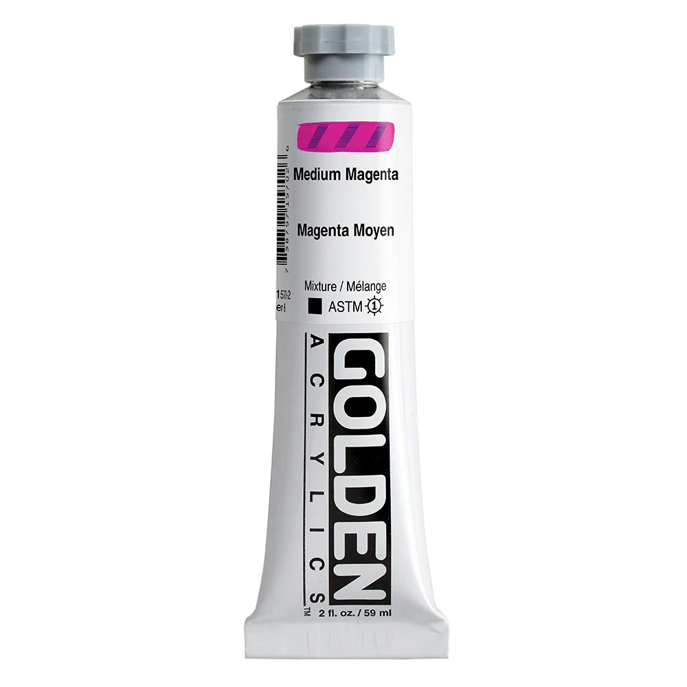 Golden Heavy Body Acrylic Paint Medium Magenta - Image 2