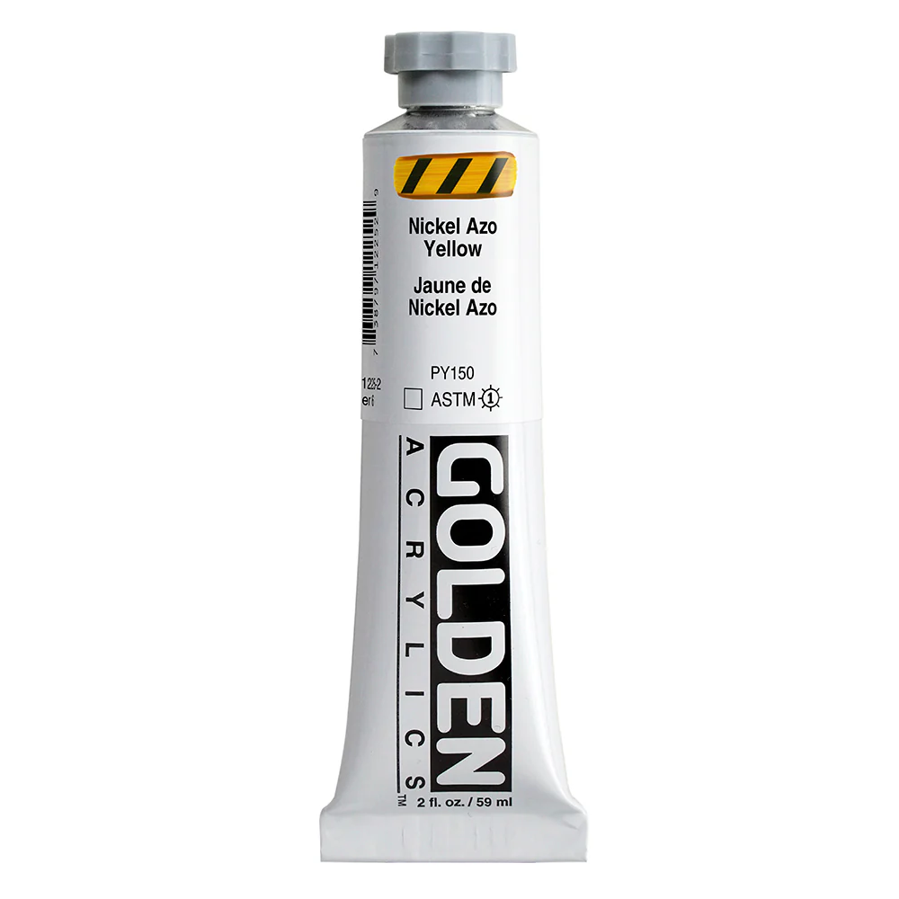Golden Heavy Body Acrylic Paint Nickel Azo Yellow - Image 2