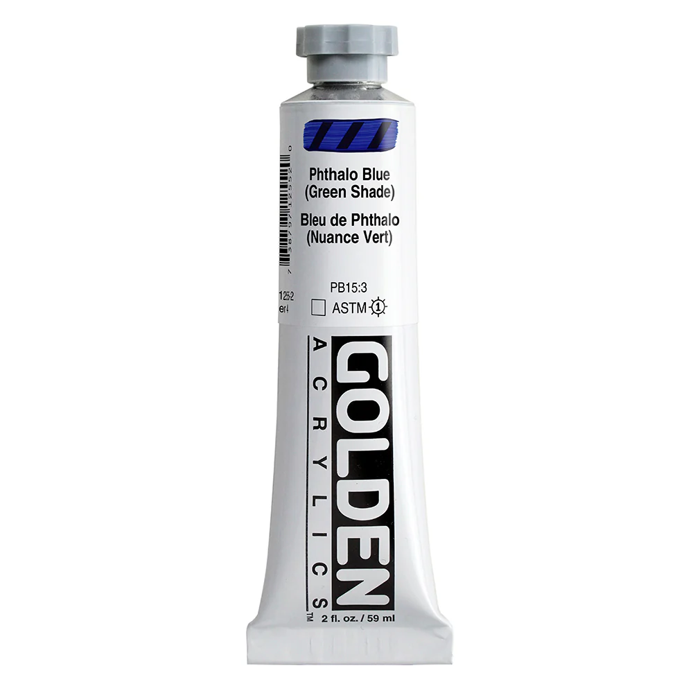 Golden Heavy Body Acrylic Paint Phthalo Blue (Green Shade) - Image 4