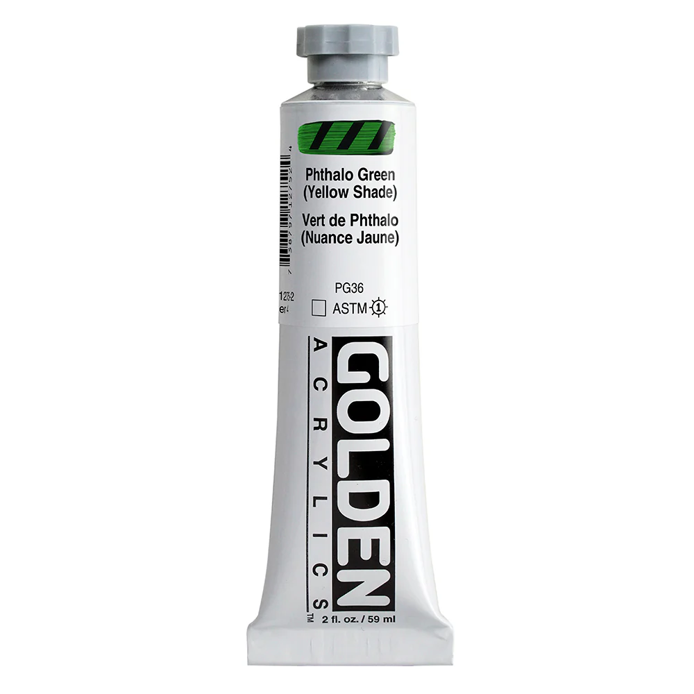Golden Heavy Body Acrylic Paint Phthalo Green (Yellow Shade) - Image 4