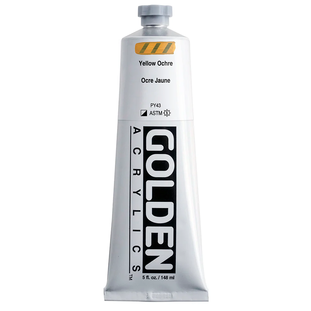 Golden Heavy Body Acrylic Paint Yellow Ochre - Image 6
