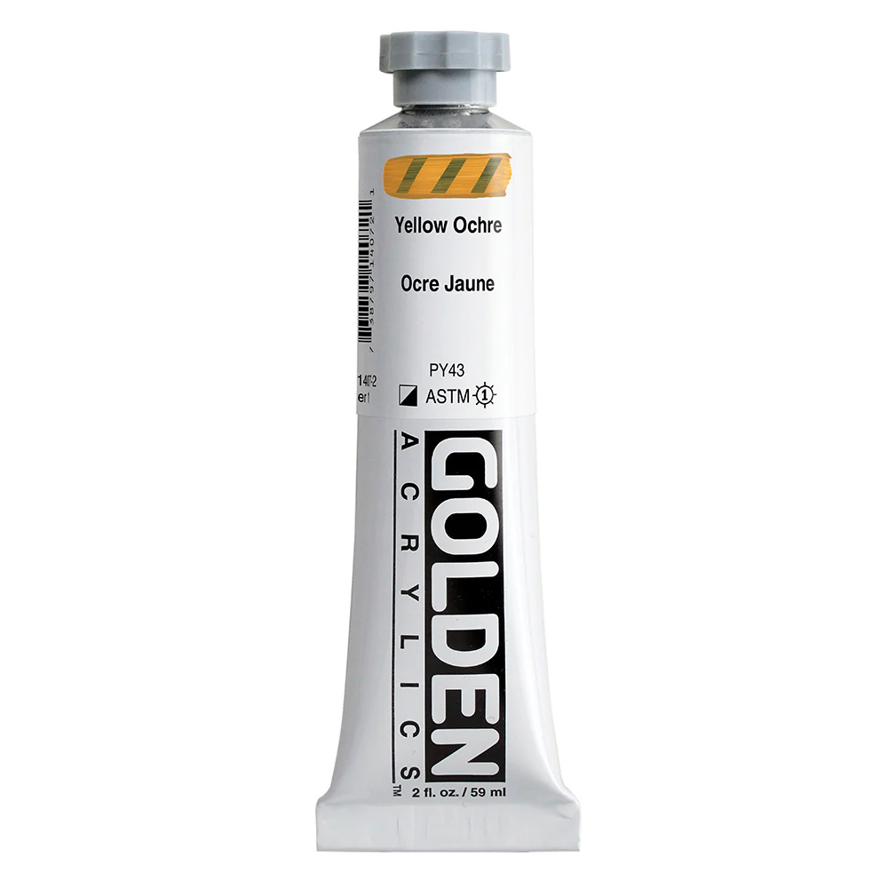 Golden Heavy Body Acrylic Paint Yellow Ochre - Image 7