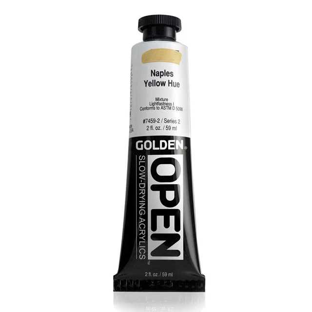 Golden OPEN Acrylic Paint Naples Yellow Hue - Image 4