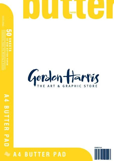 Gordon Harris Butter Paper Pad 40gsm 50 Sheets