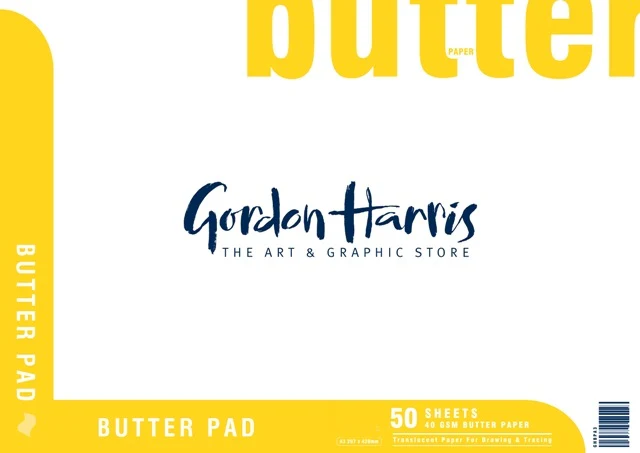 Gordon Harris Butter Paper Pad 40gsm 50 Sheets - Image 3