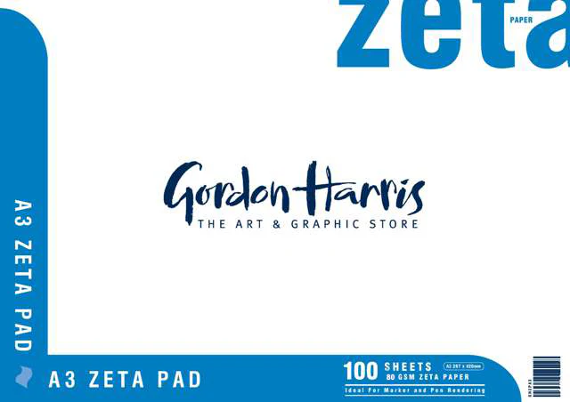 Gordon Harris Zeta Layout Marker Pad 80gsm 100 Sheet - Image 2