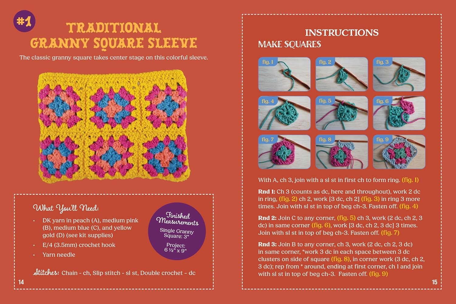 GRANNY SQUARE BOOK COVERS KIT - Image 4