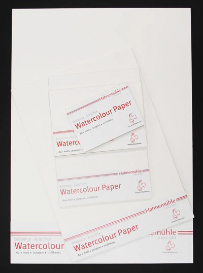 HAHNEMUHLE BRITANNIA MATTE WATERCOLOUR PAPER 300GSM PACKET 10 - Image 5