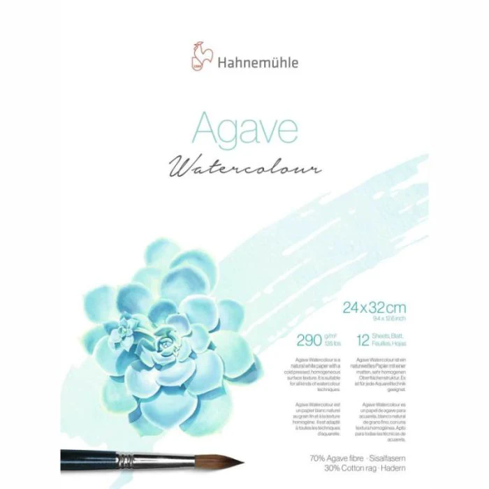 HAHNEMUHLE NATURAL AGAVE WATERCOLOUR BLOCK 290GSM - Image 4