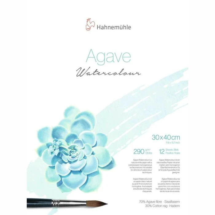 HAHNEMUHLE NATURAL AGAVE WATERCOLOUR BLOCK 290GSM - Image 6