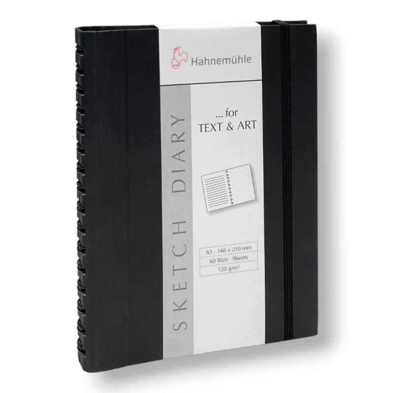 HAHNEMUHLE SKETCH SPIRAL DIARY 120GSM 60 SHEETS - Image 4