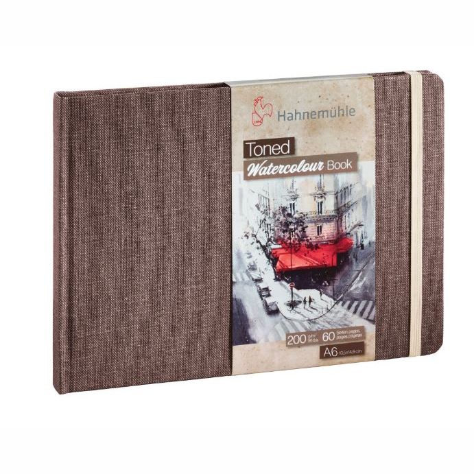 HAHNEMUHLE TONED WATERCOLOUR PAPER BOOK 200GSM BEIGE