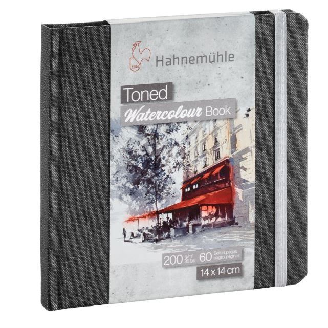 HAHNEMUHLE TONED WATERCOLOUR PAPER BOOK 200GSM GREY - Image 4
