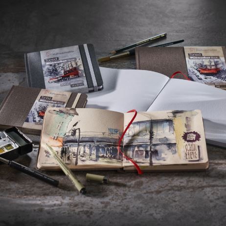HAHNEMUHLE TONED WATERCOLOUR PAPER BOOK 200GSM GREY - Image 6