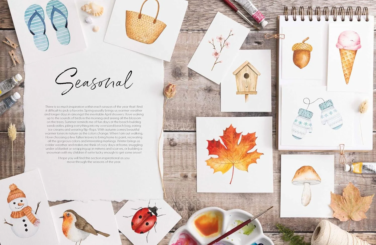 HOW TO PAINT 100 SIMPLE WATERCOLOUR PAINTINGS - Image 2
