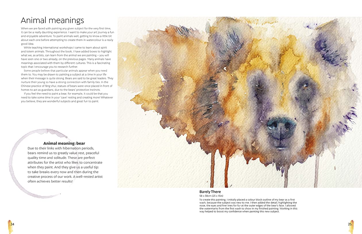 JEAN HAINES ATMOSPHERIC ANIMALS IN WATERCOLOUR - Image 3