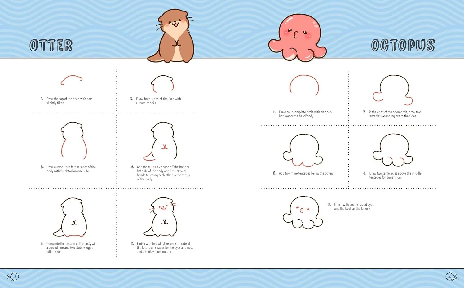 KAWAII UNDERWATER WORLD DRAW 80 SEA CREATURES - Image 4