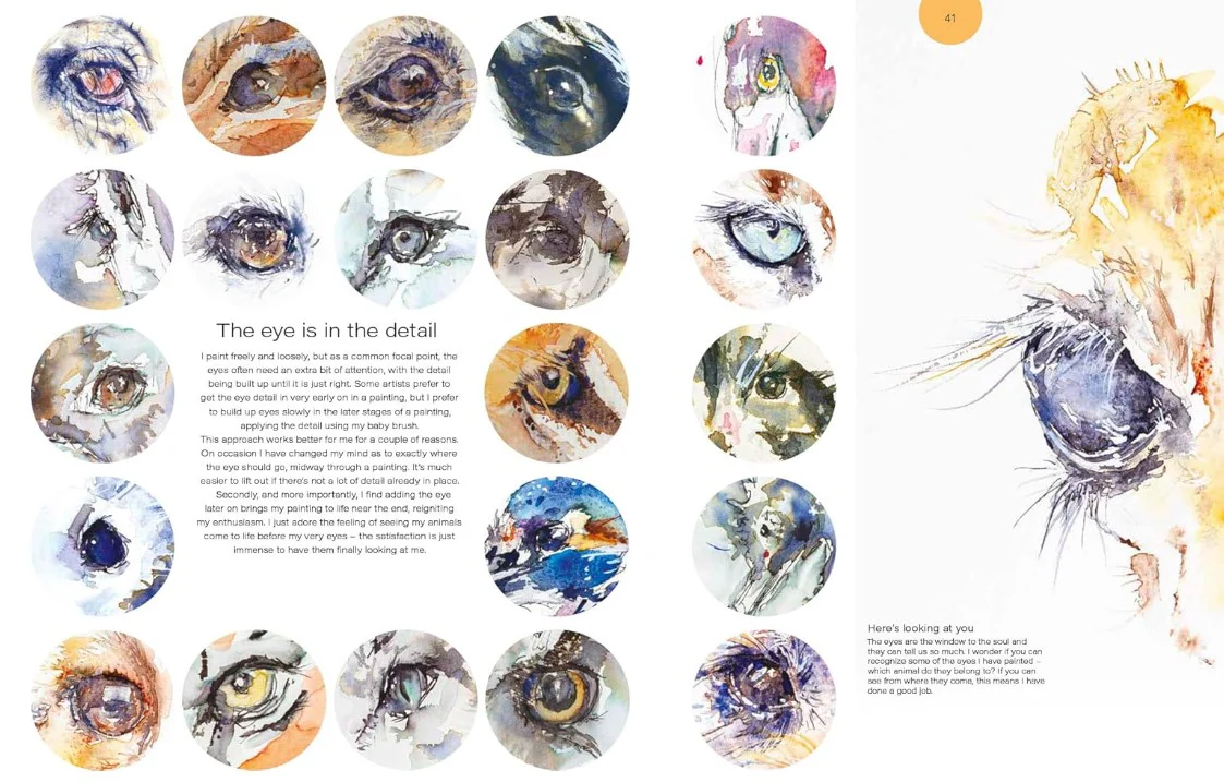 LOOSE AND LIVELY ANIMALS  WATERCOLOUR INKS MIXEDIA - Image 2