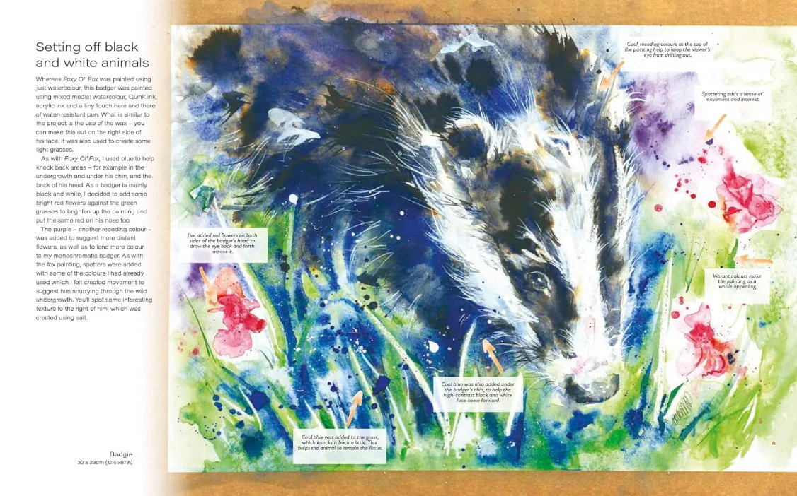 LOOSE AND LIVELY ANIMALS  WATERCOLOUR INKS MIXEDIA - Image 3