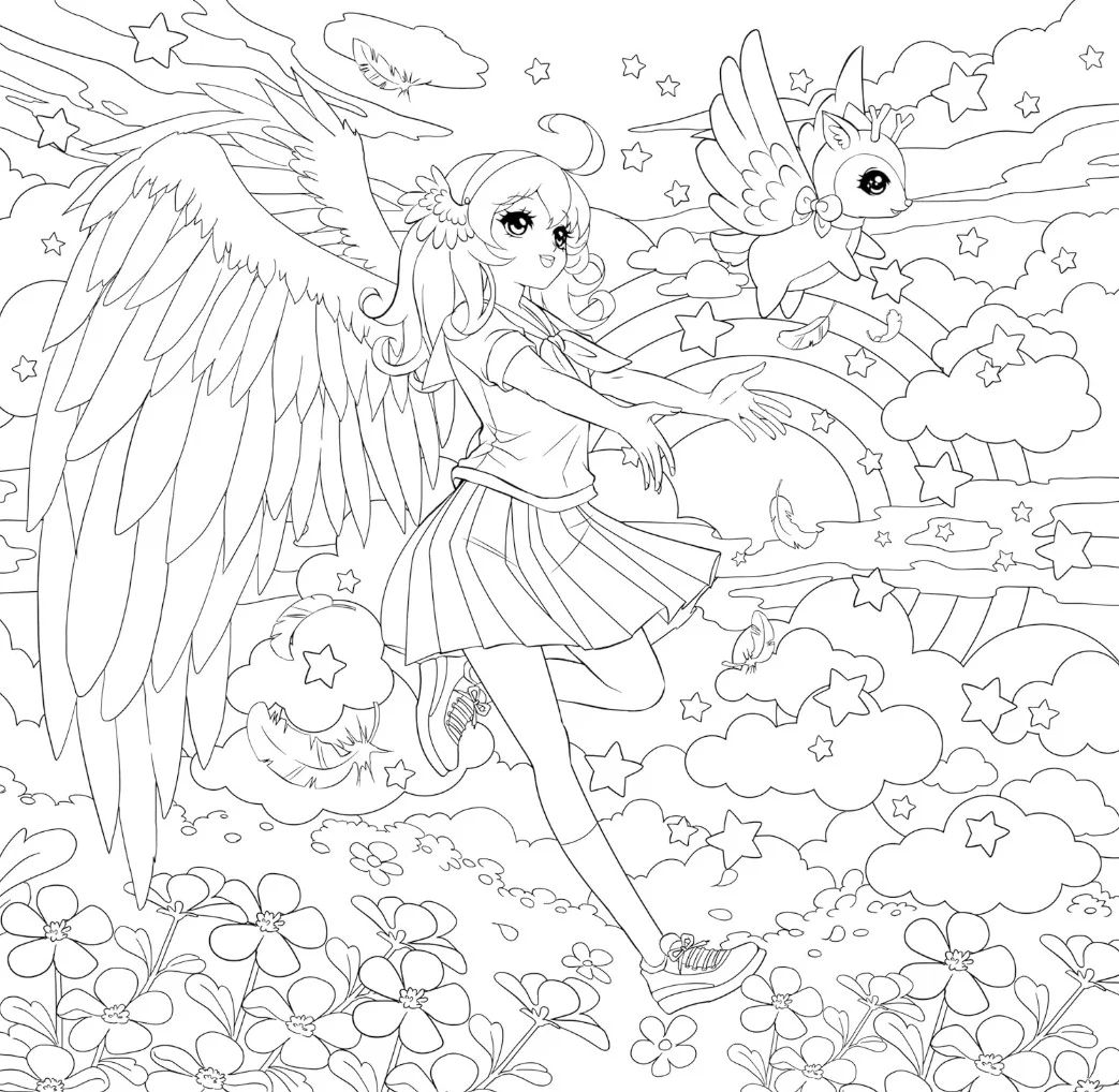 MANGA MANIA COLORING BOOK - Image 3