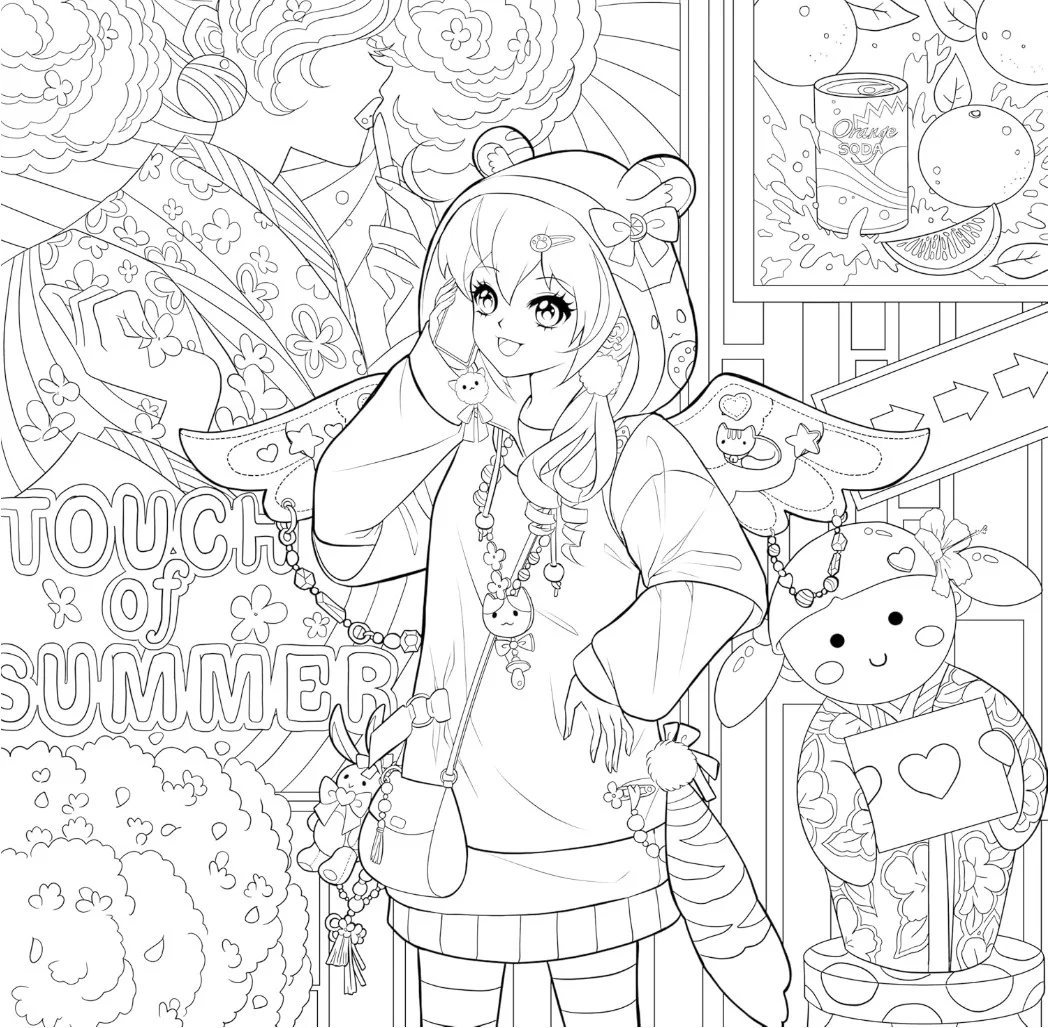 MANGA MANIA COLORING BOOK - Image 4