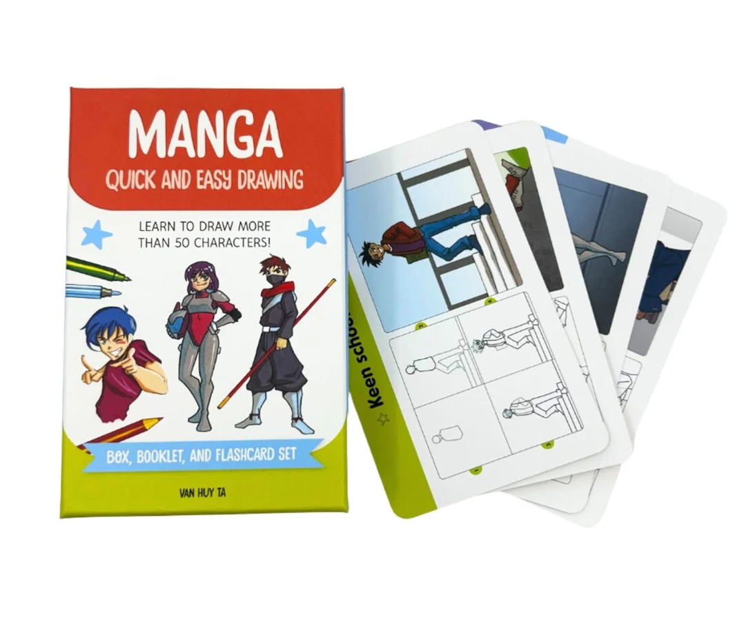 MANGA QUICK AND EASY DRAWING DECK - Image 4