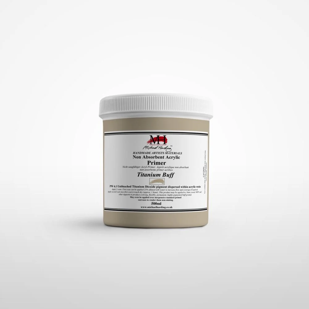 Michael Harding Oil Medium NON-ABSORBENT ACRYLIC PRIMER TITANIUM BUFF - Image 2