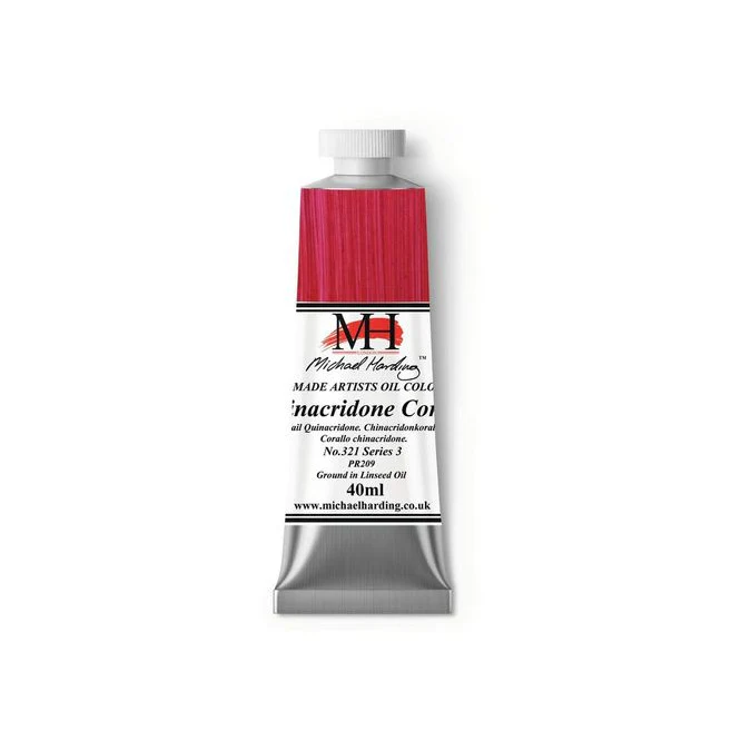 MICHAEL HARDING OIL PAINT QUINACRIDONE CORAL - Image 2