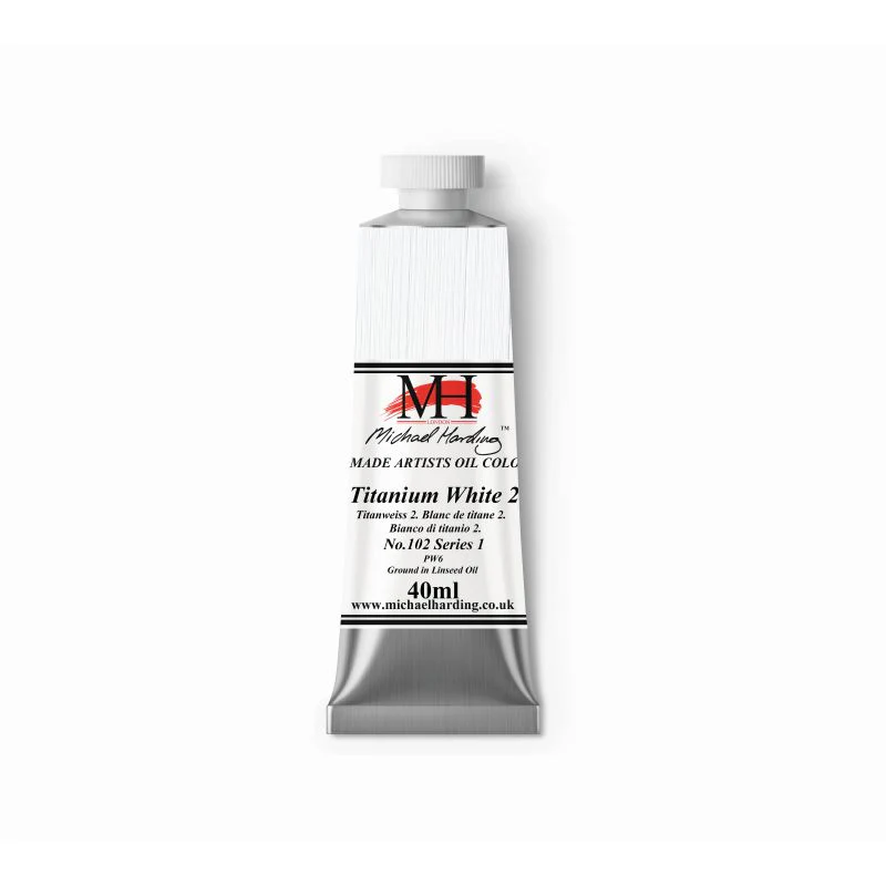 MICHAEL HARDING OIL PAINT TITANIUM WHITE NO. 2 (LINSEED OIL) - Image 4