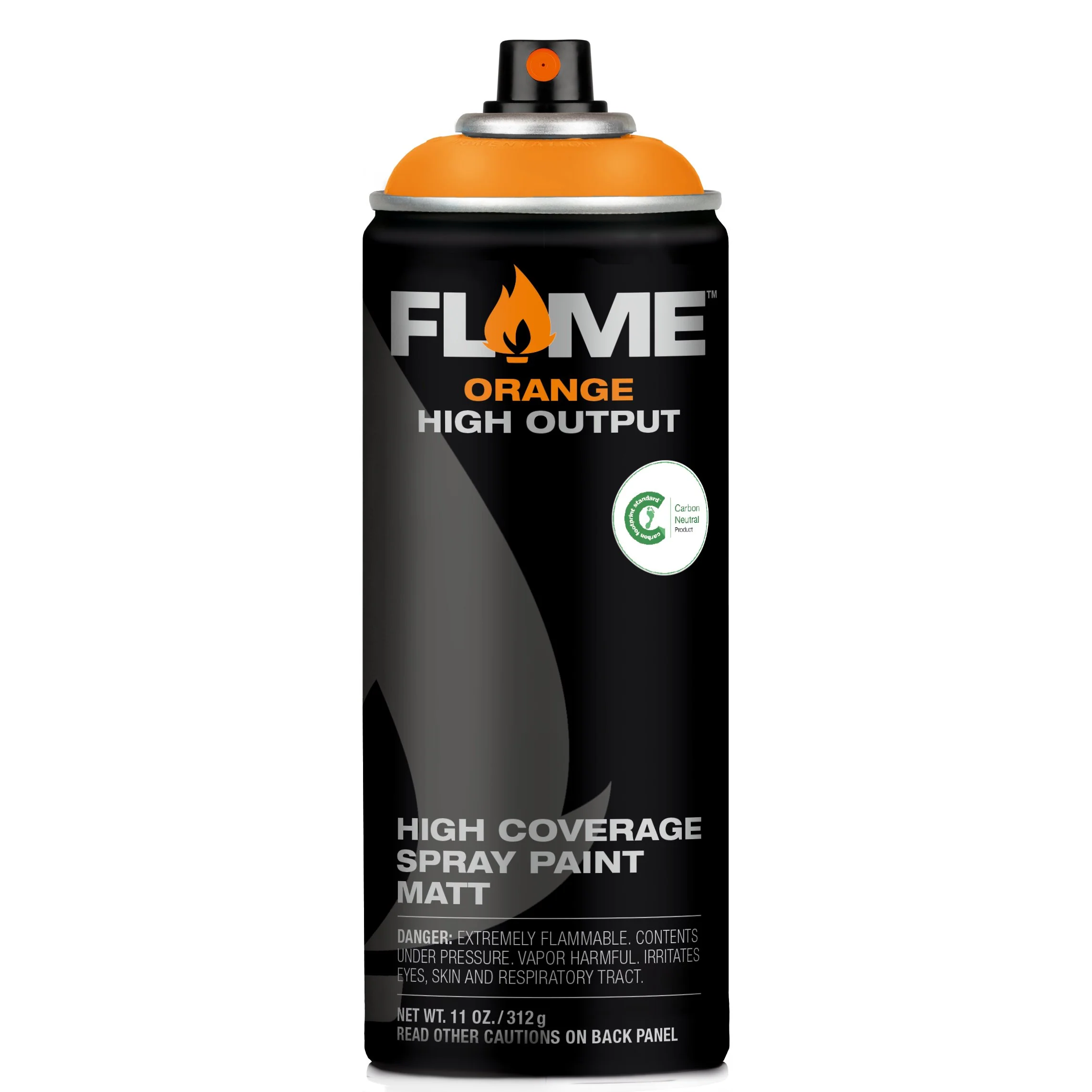 MOLOTOW FLAME ORANGE SPRAY PAINT #202 PASTEL ORANGE - Image 2