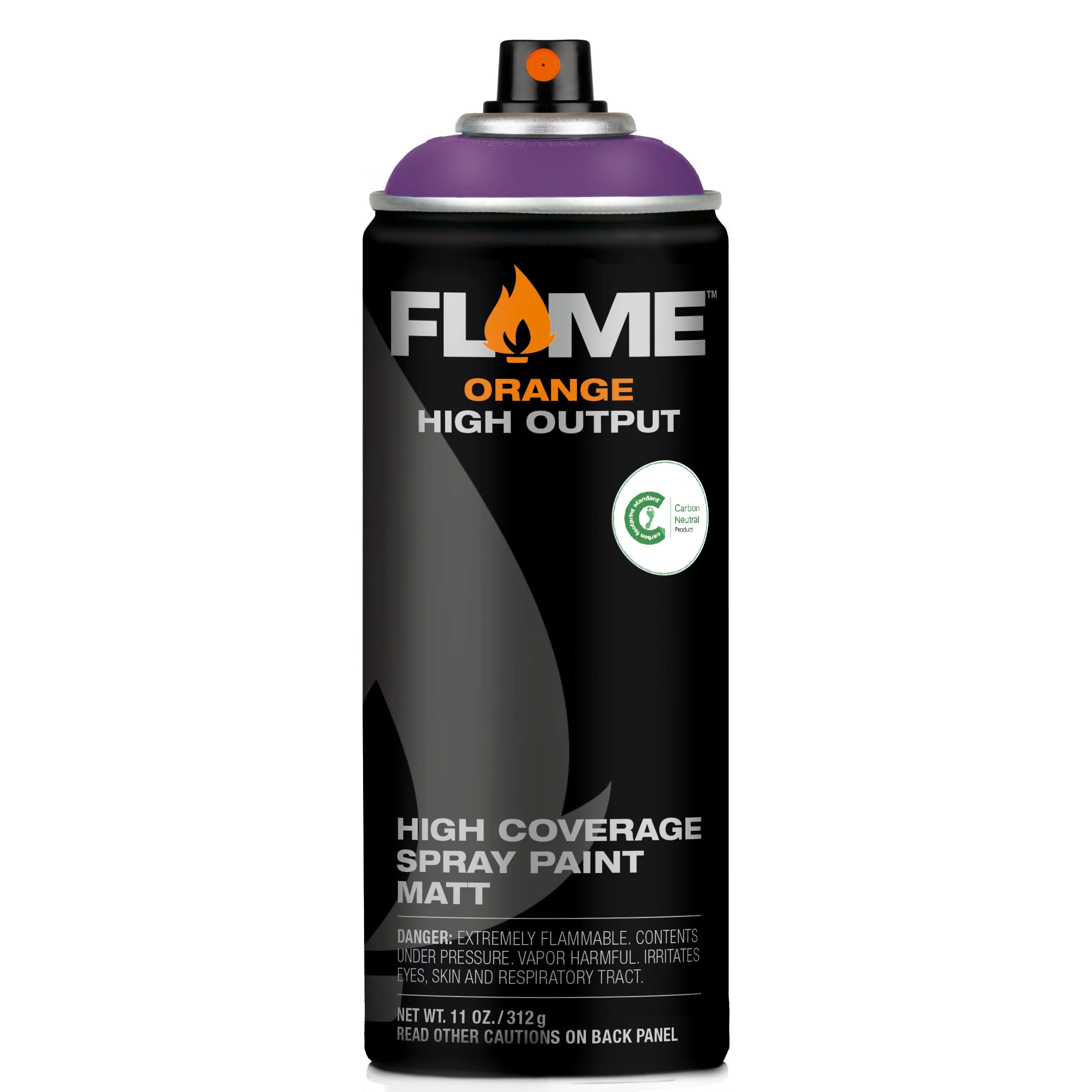 MOLOTOW FLAME ORANGE SPRAY PAINT #410 BLACKBERRY - Image 2