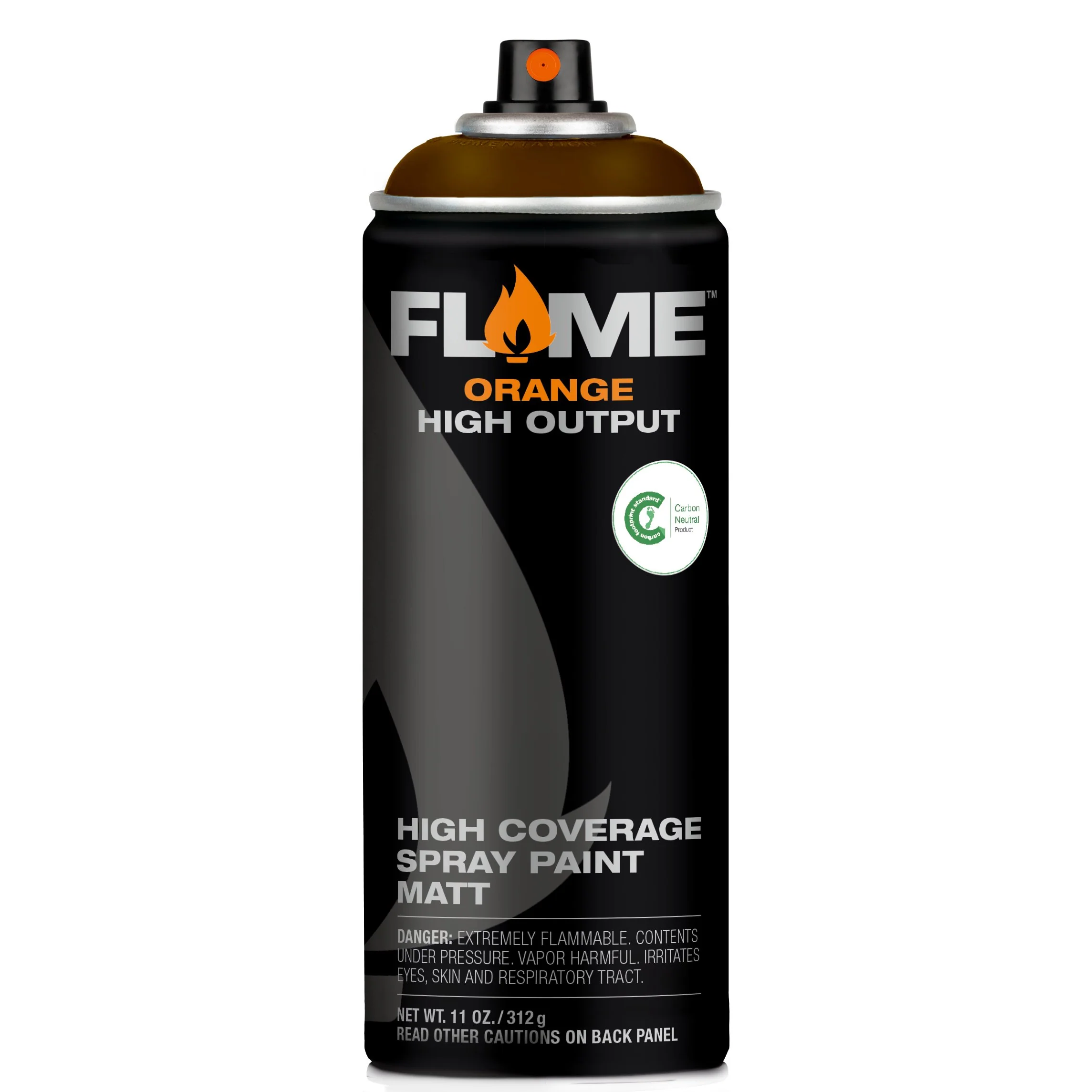 MOLOTOW FLAME ORANGE SPRAY PAINT #708 NUT - Image 2