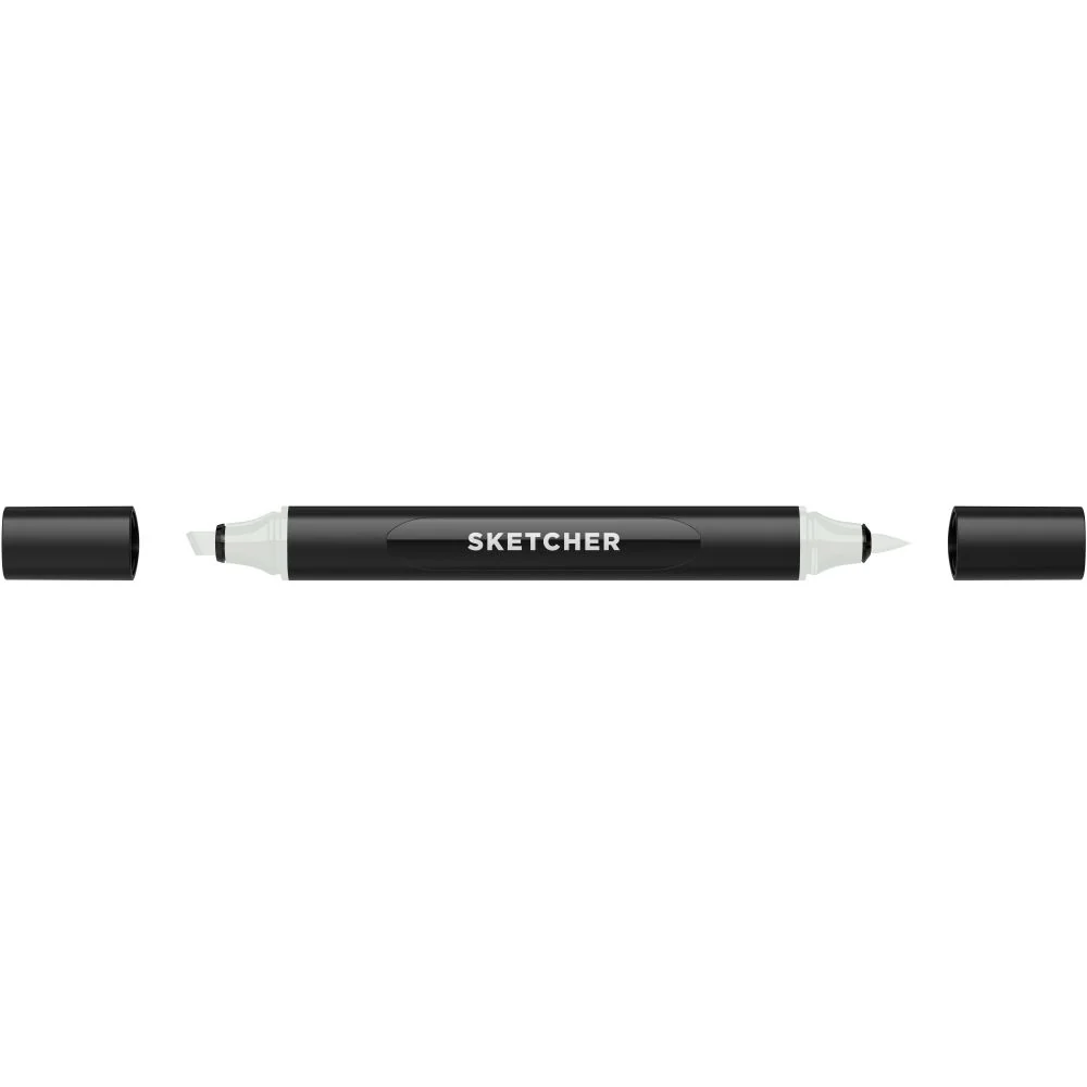 MOLOTOW SKETCHER MARKER BRUSH + CHISEL GREEN GREY 2 - Image 2