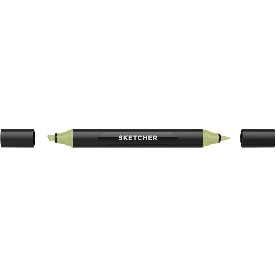 MOLOTOW SKETCHER MARKER BRUSH + CHISEL HEMP - Image 2