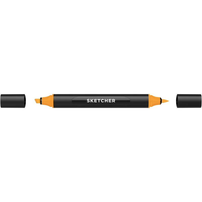 MOLOTOW SKETCHER MARKER BRUSH + CHISEL MARIGOLD - Image 2