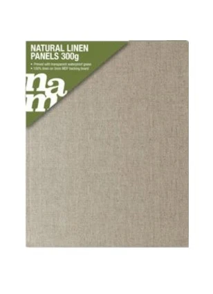 National Art Materials Canvas Panel 300g Natural Linen - Image 5