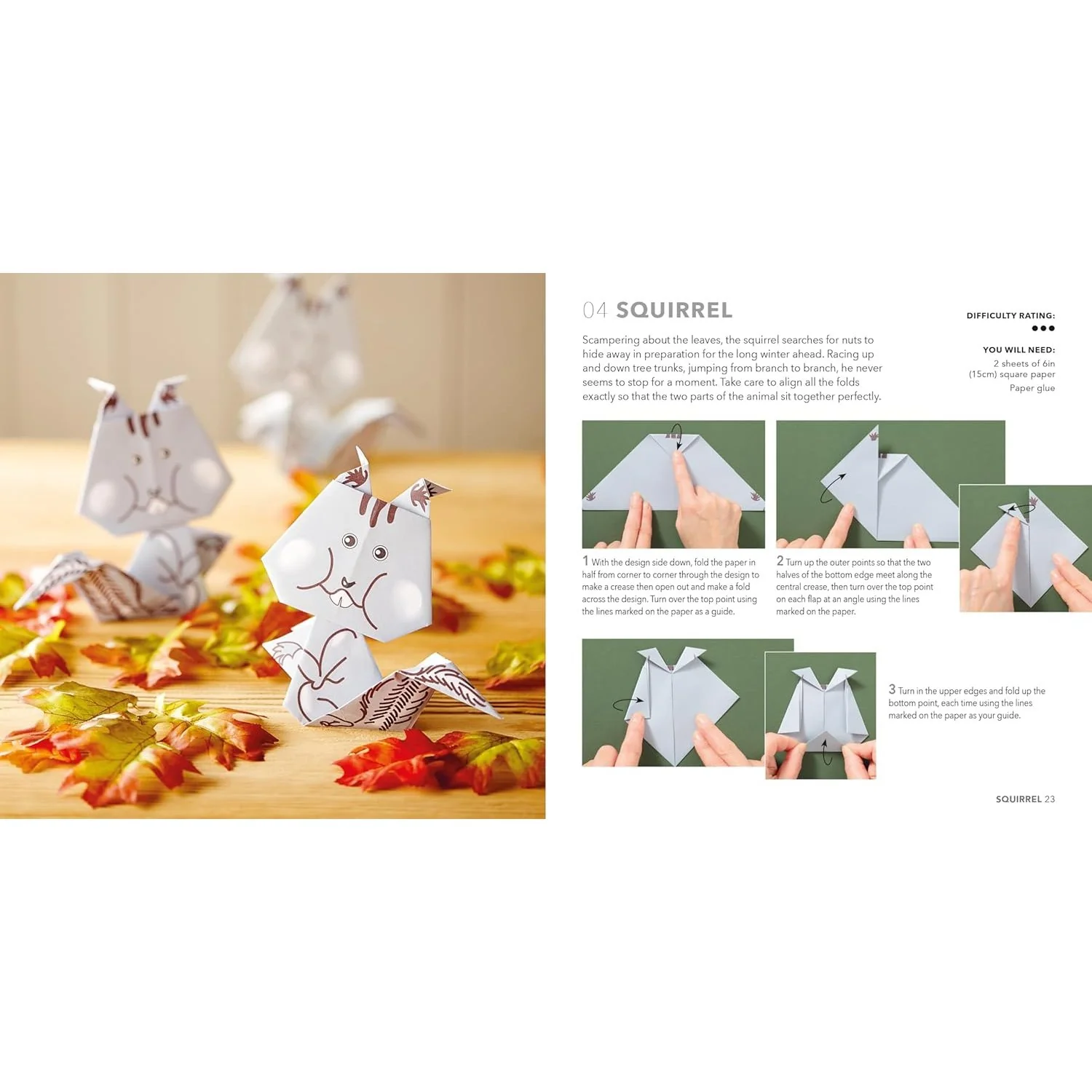 NATURE ORIGAMI: PAPER BLOCK PLUS 64-PAGE BOOK - Image 2
