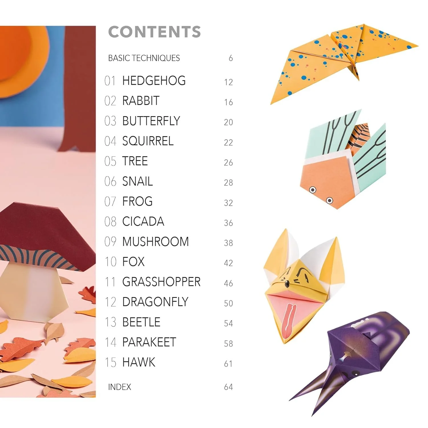 NATURE ORIGAMI: PAPER BLOCK PLUS 64-PAGE BOOK - Image 4