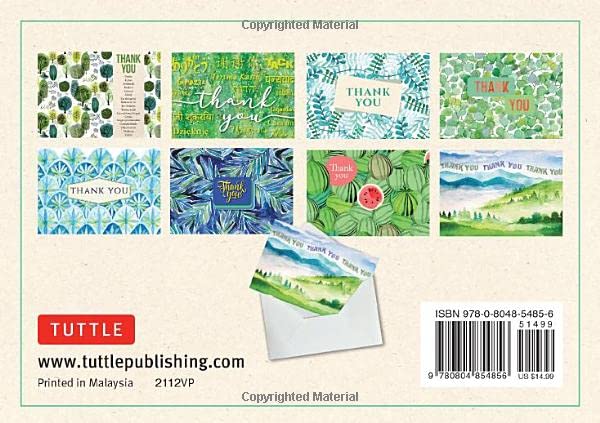 NATURE WATERCOLOUR 40 THANK YOU CARDS - Image 2