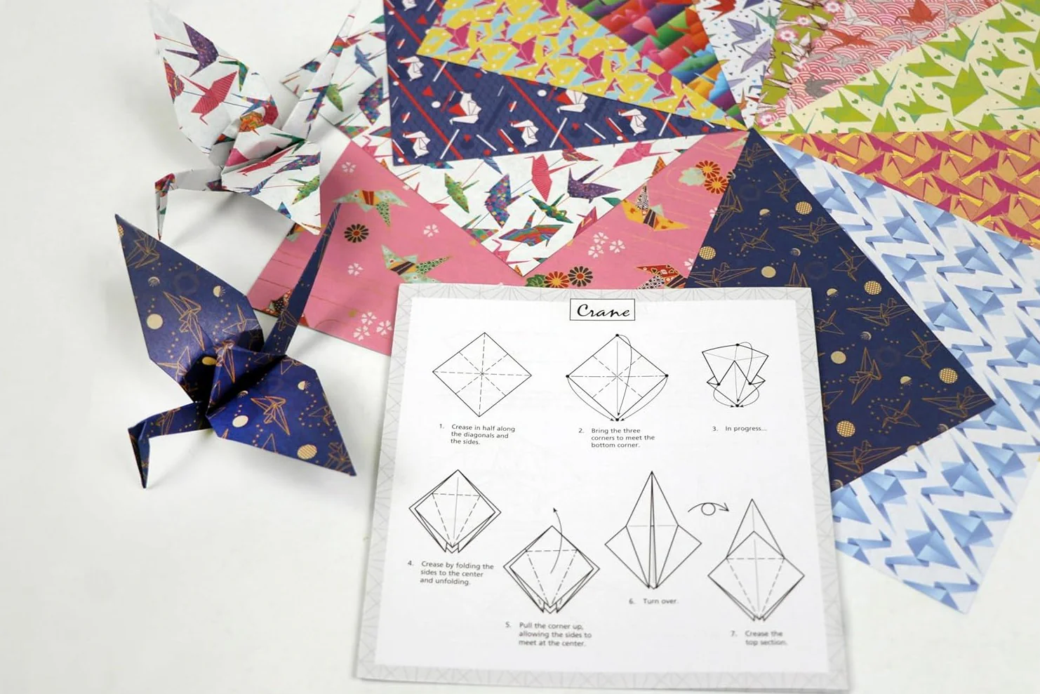 ORIGAMI PAPER CRANE 15CM 200 SHEETS - Image 3
