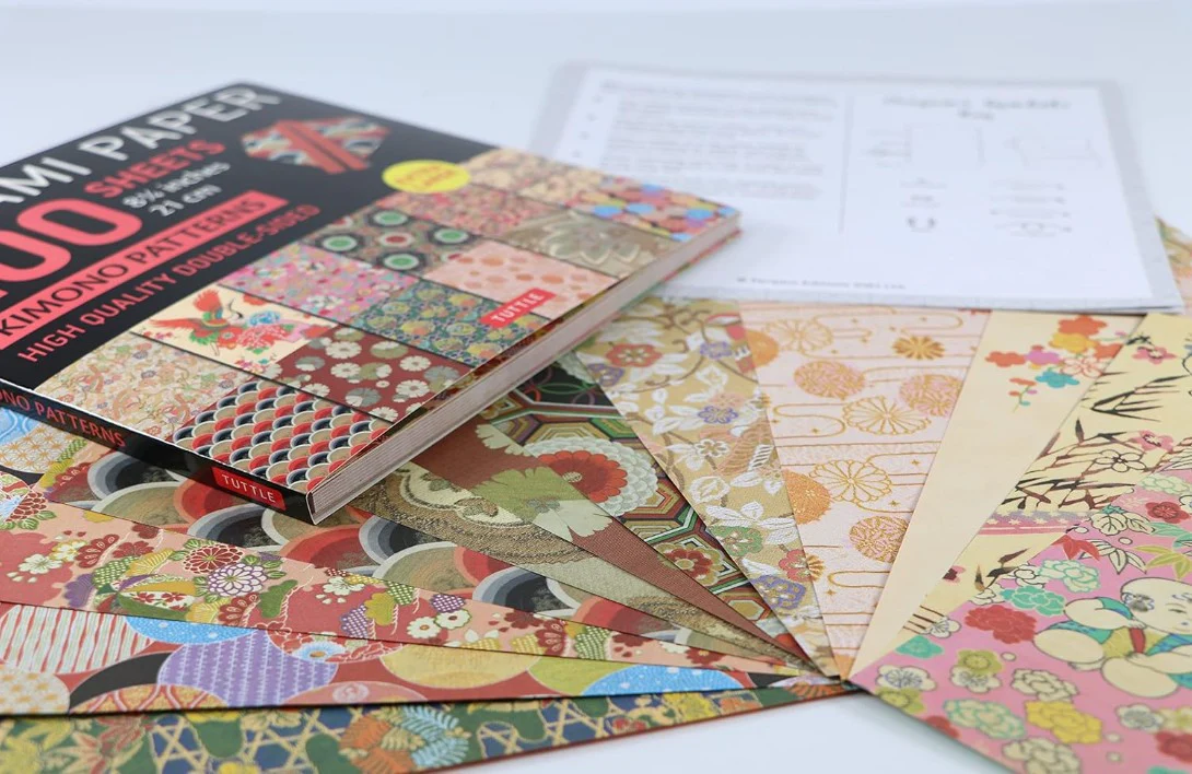 ORIGAMI PAPER JAPANESE KIMONO 100 SHEETS 21CM - Image 3
