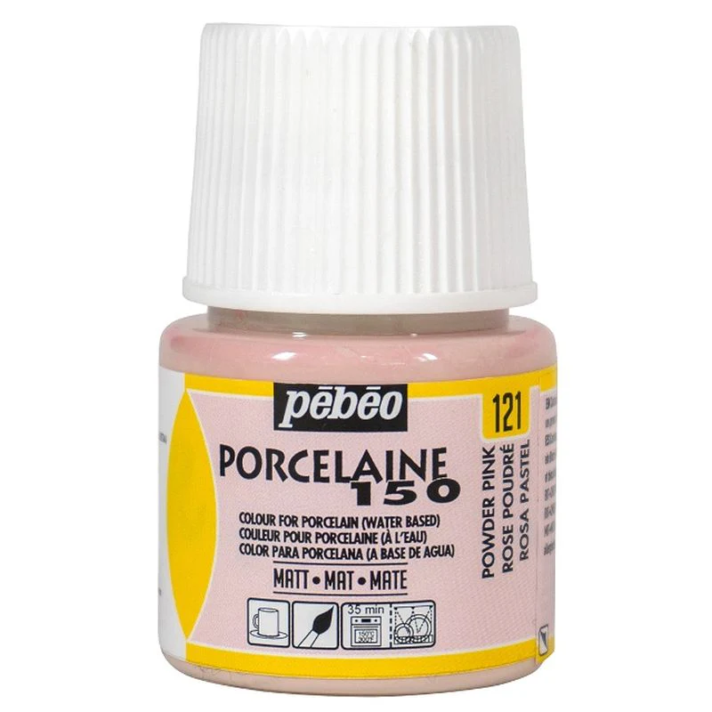 Pebeo Porcelaine 150 Ceramic Paint Chalk Powder Pink - Image 2