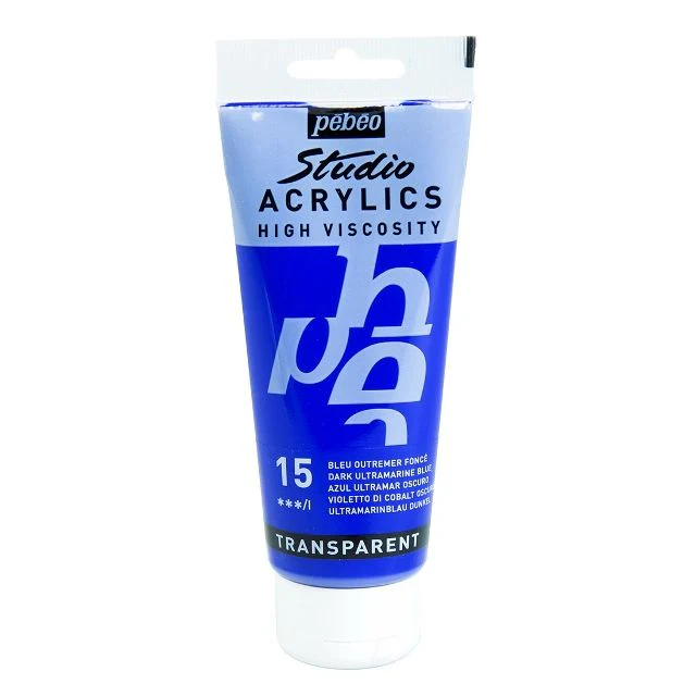 PEBEO STUDIO ACRYLIC PAINT DARK ULTRAMARINE BLUE - Image 3