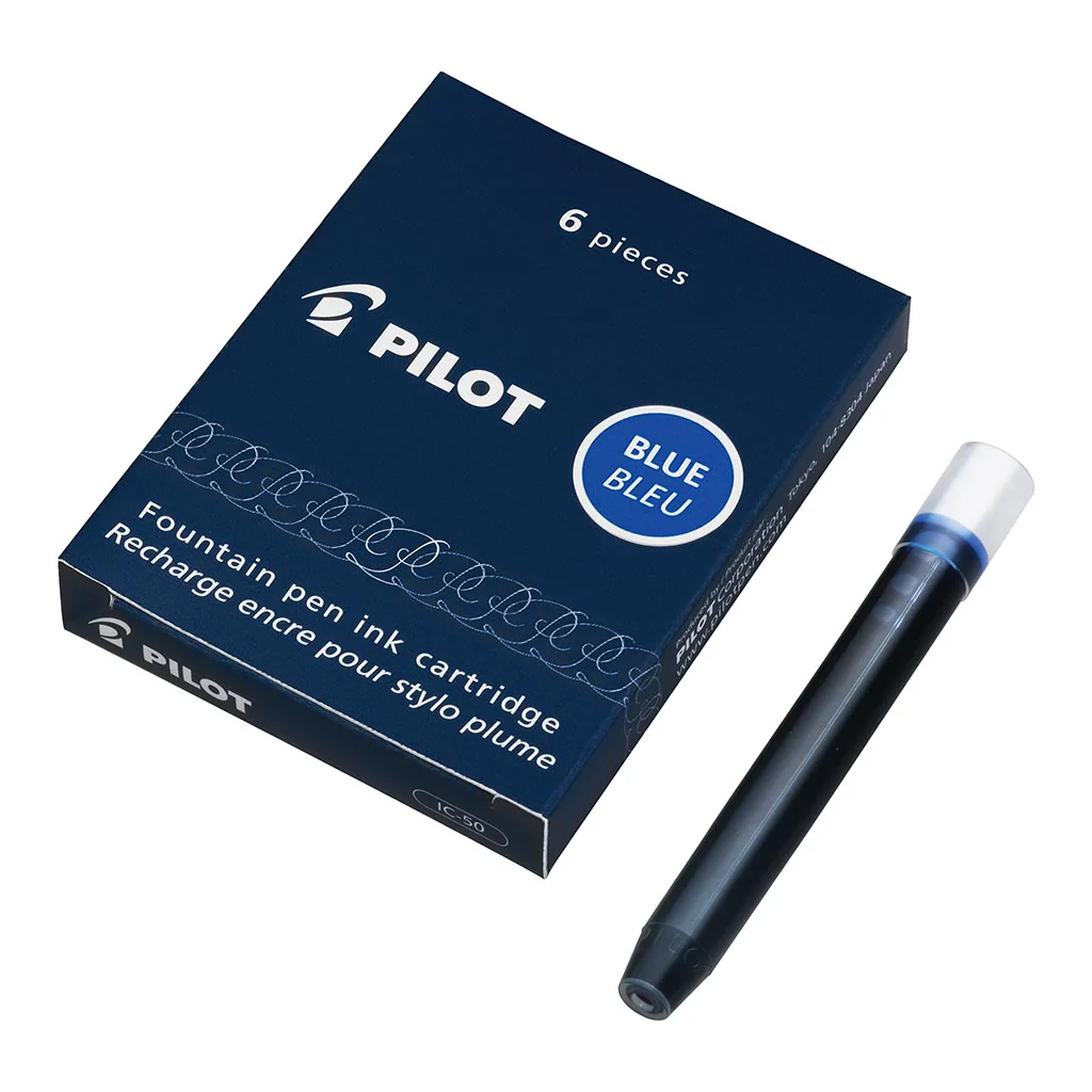 PILOT FOUNTAIN PEN INK CARTRIDGE PKT6 IC-50 BLUE