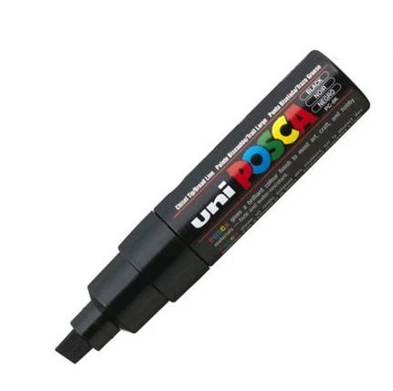 Posca Bold Chisel Tip Marker Black - Image 2