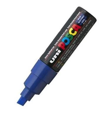 Posca Bold Chisel Tip Marker Blue - Image 2
