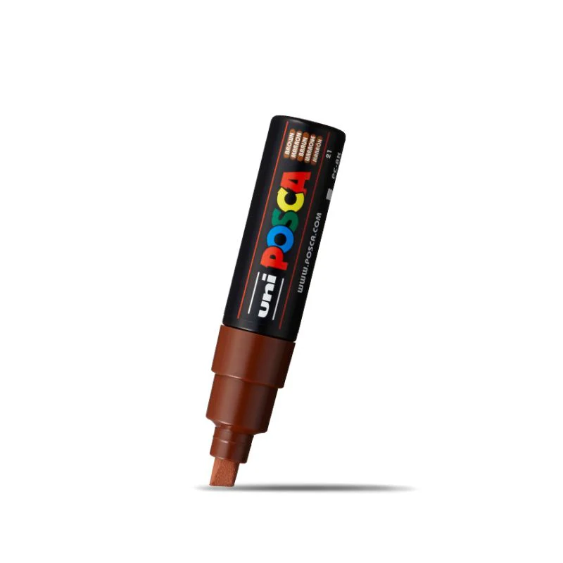 Posca Bold Chisel Tip Marker Brown - Image 2