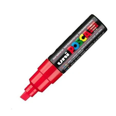 Posca Bold Chisel Tip Marker Red - Image 2