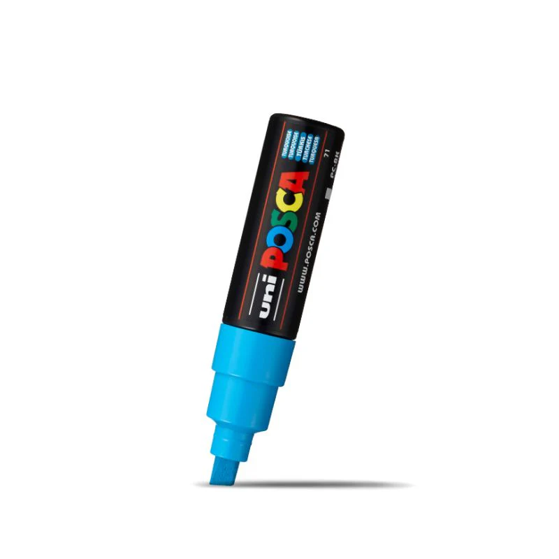 Posca Bold Chisel Tip Marker Turquoise - Image 2
